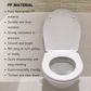 HEAVY DUTY O SHAPE PP MATERIAL SOFT CLOSE SEAT COVER ADJUSTABLE HINGES PENUTUP MANGKUK TANDAS DUDUK