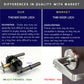 HEMOS 60-70MM TUBULAR LEVEL DOOR LOCK KUNCI TOMBOL PINTU RUMAH SILVER BLACK GREY HM-5210
