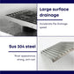 HEMOS BATHROOM FITTING SUS 304 BLACK 4 INCH HM-112 6 INCH INDOOR OUTDOOR FLOOR TRAP GRATING HM-111