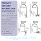 HEMOS HYGIENE MEDICAL HEALTH LONG HANDLE WATER TAP PILLAR WALL SINK TAP KEPALA PAIP AIR HOSPITAL