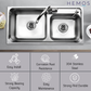 32MM 40MM STAINLESS STEEL SCREW BATHROOM BASIN KITCHEN SINK WASTE PENAPIS SINGKI CUCI MANGKUK