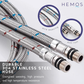 HEMOS PARTS 2PCS 304 STEEL COLD AND HOT MIXER TAP FLEXIBLE TUBE HOSE ONLY