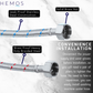 HEMOS PARTS 2PCS 304 STEEL COLD AND HOT MIXER TAP FLEXIBLE TUBE HOSE ONLY