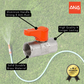 ANA 1/2" ALUMINIUM HANDLE MINI BALL VALVE 1101-FF