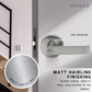 HEMOS 60-70MM TUBULAR LEVEL HANDLE DOOR LOCK KUNCI TOMBOL PINTU RUMAH SILVER BLACK HM-5203,5208