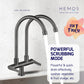 HEMOS KITCHEN FAUCET SUS304 TWO SPOUT SILVER,GOLD,GREY TWIN PILLAR SINK TAP KEPALA PAIP HM-3208,3209