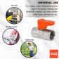 ANA 1/2" ALUMINIUM HANDLE MINI BALL VALVE 1101-FF