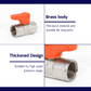 ANA 1/2" ALUMINIUM HANDLE MINI BALL VALVE 1101-FF