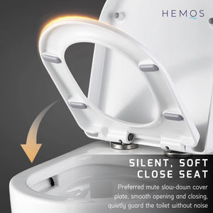 HEMOS HEAVY DUTY D SHAPE PP/UF SOFT CLOSING SEAT COVER ADJUSTABLE HINGES PENUTUP TANDAS DUDUK
