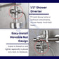 HEMOS BATHROOM FAUCET PARTS 3 WAY SHOWER HEAD WATER FLOW CONTROL DIVERTER VALVE (M+M+F) HM-0043