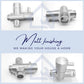 HEMOS BATHROOM FAUCET PARTS 3 WAY SHOWER HEAD WATER FLOW CONTROL DIVERTER VALVE (M+M+F) HM-0043