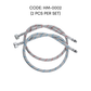 HEMOS PARTS 2PCS 304 STEEL COLD AND HOT MIXER TAP FLEXIBLE TUBE HOSE ONLY