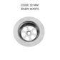 32MM 40MM STAINLESS STEEL SCREW BATHROOM BASIN KITCHEN SINK WASTE PENAPIS SINGKI CUCI MANGKUK