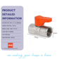 ANA 1/2" ALUMINIUM HANDLE MINI BALL VALVE 1101-FF
