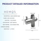 HEMOS BATHROOM FAUCET PARTS 3 WAY SHOWER HEAD WATER FLOW CONTROL DIVERTER VALVE (M+M+F) HM-0043