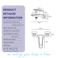 HEMOS BATHROOM FAUCET HANDHELD SHOWER 3 FUNCTIONS MIXER BATH SHOWER WITH TAP KEPALA PAIP BILIK MANDI HM-13006-MB,MG