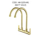 HEMOS KITCHEN FAUCET SUS304 TWO SPOUT SILVER,GOLD,GREY TWIN PILLAR SINK TAP KEPALA PAIP HM-3208,3209