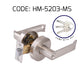 HEMOS 60-70MM TUBULAR LEVEL HANDLE DOOR LOCK KUNCI TOMBOL PINTU RUMAH SILVER BLACK HM-5203,5208