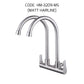 HEMOS KITCHEN FAUCET SUS304 TWO SPOUT SILVER,GOLD,GREY TWIN PILLAR SINK TAP KEPALA PAIP HM-3208,3209