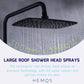 HEMOS BATHROOM FAUCET 3 MODE BRASS MIXER RAIN SHOWER SETS SET MANDIAN HM-13009-MB, MG