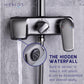 HEMOS BATHROOM FAUCET 3 MODE BRASS MIXER RAIN SHOWER SETS SET MANDIAN HM-13009-MB, MG