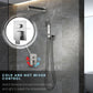 HEMOS BATHROOM FAUCET SUS 304 STAINLESS STEEL MIXER SINGLE MODE CONCEALED BATH SHOWER ROUND SQUARE