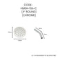 HEMOS BATHROOM 4'' 6'' 8'' 12'' SUS 304 ULTRA THIN RAINFALL SHOWER HEAD C/W ARM (ROUND/ SQUARE)