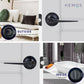 HEMOS 60-70MM TUBULAR LEVEL DOOR LOCK KUNCI TOMBOL PINTU RUMAH SILVER BLACK HM-5204