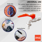 ANA 1/2" ALUMINIUM HANDLE LEVER BIBCOCK 1100-OR