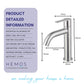 HEMOS BATHROOM FAUCET STAINLESS STEEL SUS 304 PILLAR BASIN TAP HM-313