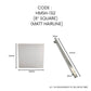 HEMOS BATHROOM 4'' 6'' 8'' 12'' SUS 304 ULTRA THIN RAINFALL SHOWER HEAD C/W ARM (ROUND/ SQUARE)