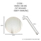 HEMOS BATHROOM 4'' 6'' 8'' 12'' SUS 304 ULTRA THIN RAINFALL SHOWER HEAD C/W ARM (ROUND/ SQUARE)