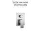 HEMOS BATHROOM FAUCET SUS 304 STAINLESS STEEL MIXER SINGLE MODE CONCEALED BATH SHOWER ROUND SQUARE