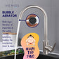 HEMOS KITCHEN FAUCET STEEL HOT COLD MIXER PILLAR WATER TAP HM51001-MS GOLD HM-51001-GD