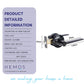 HEMOS 60-70MM TUBULAR LEVEL DOOR LOCK KUNCI TOMBOL PINTU RUMAH SILVER BLACK HM-5204