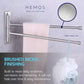HEMOS BATHROOM FITTING SUS 304 TOWEL HOLDER HANGER 2 & 3 BARS TUALA HM-89801,89811-MS (MATT SILVER)