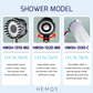 HEMOS BATHROOM ABS+304 STAINLESS STEEL 150CM SHOWER TUBE AND HAND SHOWER HAND SHOWER HMSH-1310,1320,1330