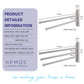 HEMOS BATHROOM FITTING SUS 304 TOWEL HOLDER HANGER 2 & 3 BARS TUALA HM-89801,89811-MS (MATT SILVER)