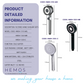 HEMOS BATHROOM ABS+304 STAINLESS STEEL 150CM SHOWER TUBE AND HAND SHOWER HAND SHOWER HMSH-1310,1320,1330
