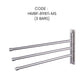 HEMOS BATHROOM FITTING SUS 304 TOWEL HOLDER HANGER 2 & 3 BARS TUALA HM-89801,89811-MS (MATT SILVER)