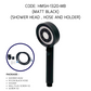 HEMOS BATHROOM ABS+304 STAINLESS STEEL 150CM SHOWER TUBE AND HAND SHOWER HAND SHOWER HMSH-1310,1320,1330