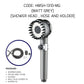 HEMOS BATHROOM ABS+304 STAINLESS STEEL 150CM SHOWER TUBE AND HAND SHOWER HAND SHOWER HMSH-1310,1320,1330