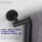 HEMOS SUS 304 STAINLESS STEEL TOWEL HOLDER WALL MOUNTED PAPER HOLDER HMBF-83827