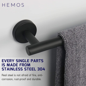 HEMOS SUS 304 STAINLESS STEEL TOWEL HOLDER WALL MOUNTED PAPER HOLDER HMBF-83827