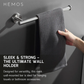 HEMOS SUS 304 STAINLESS STEEL TOWEL HOLDER WALL MOUNTED PAPER HOLDER HMBF-83827