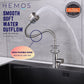 HEMOS KITCHEN FAUCET FLEXIBLE SUS 304 STAINLESS STEEL HOSE PILLAR WALL SINK TAP