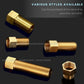 HEMOS BRASS PIPE FITTING EXTENSION ADAPTOR MALE FEMALE 1/2X2INCH,1/2X3INCH,1/2X4INCH