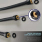 HEMOS BATHROOM PARTS 300-800MM NYLON PVC HIGH PRESSURE FLEXIBLE HOSE (BLACK,SILVER) HM-0067,0068