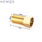 HEMOS BRASS PIPE FITTING EXTENSION ADAPTOR MALE FEMALE 1/2X2INCH,1/2X3INCH,1/2X4INCH