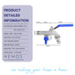 HEMOS BATHROOM FAUCET 1/2'' BRASS C/P 2 WAY BIB TAP VALVE UNION TAP PAIP AIR MESIN BASUH HM-412